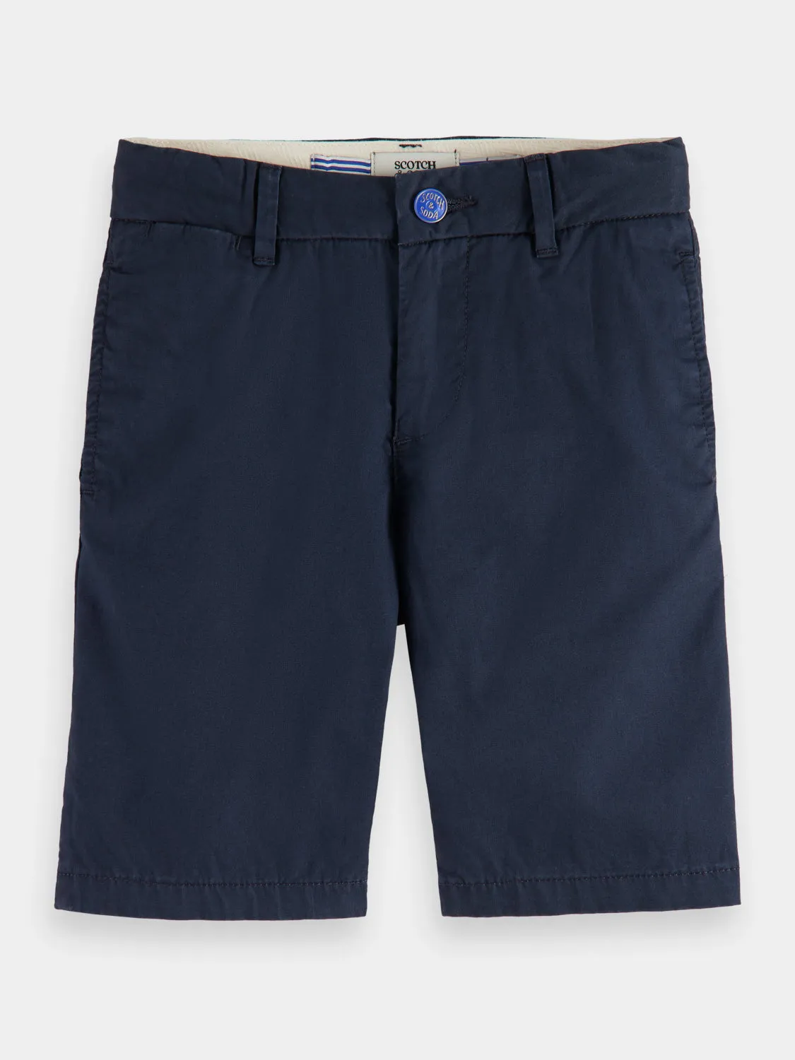 Kids - Longer-length pima cotton chino shorts