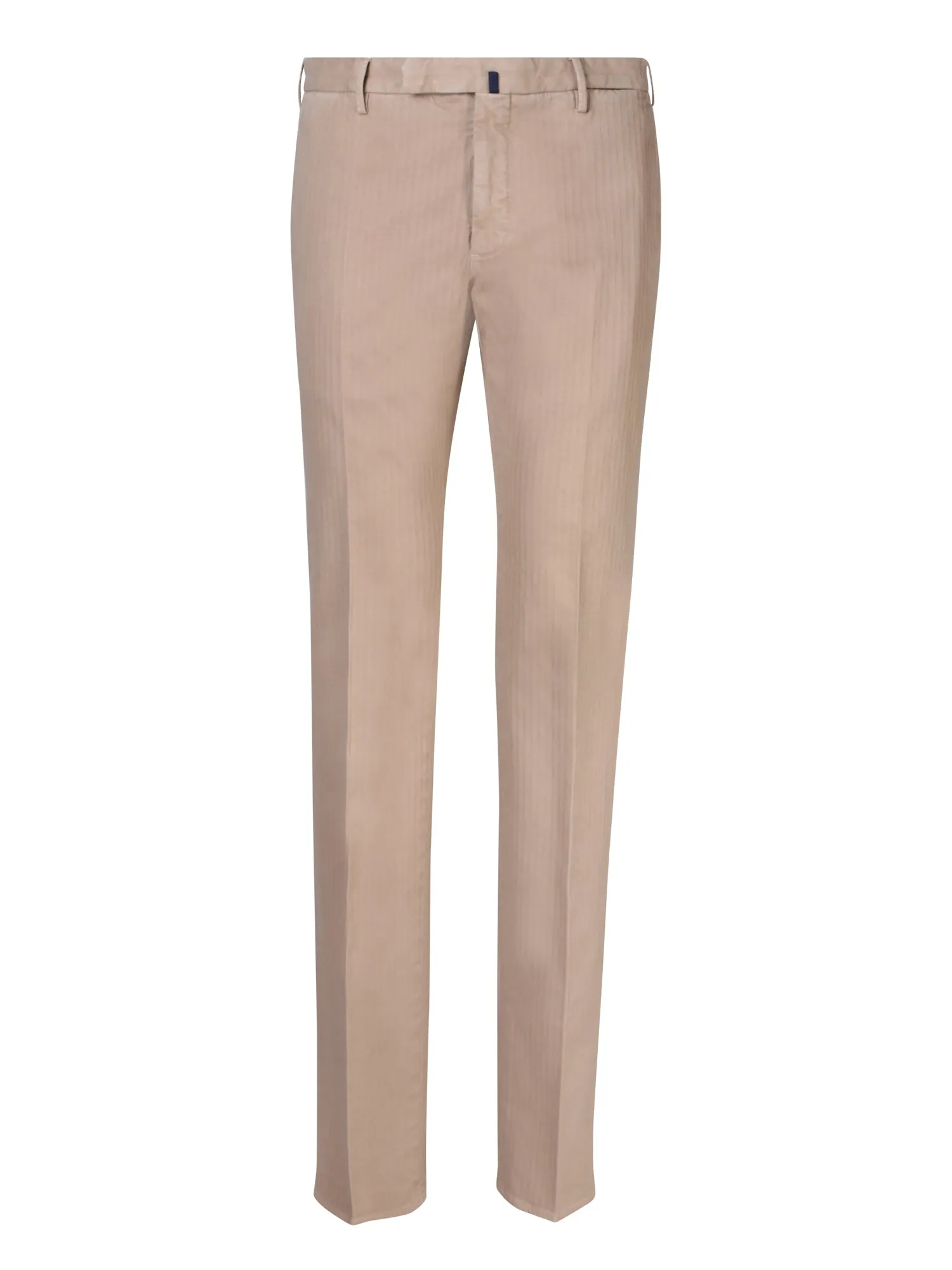 Light beige slim fit trousers