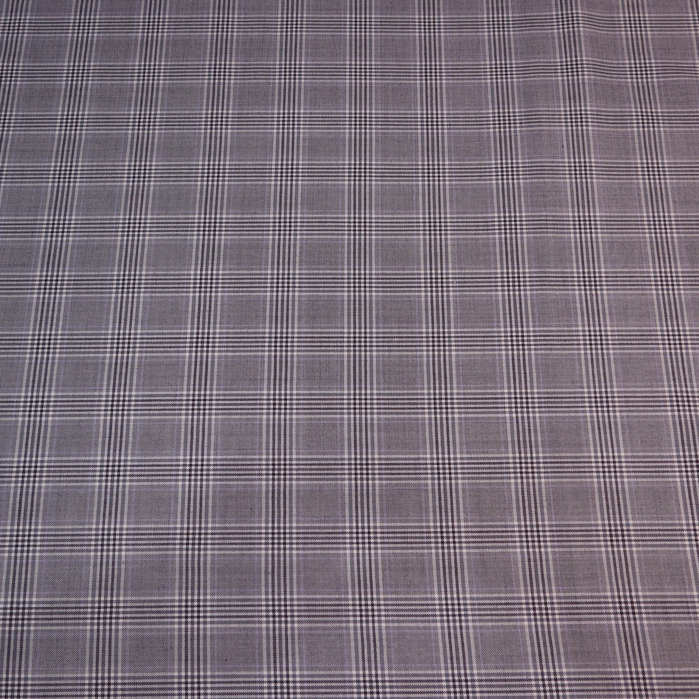 Light Grey Plaid Teclana Luxury Holland & Sherry Fabric