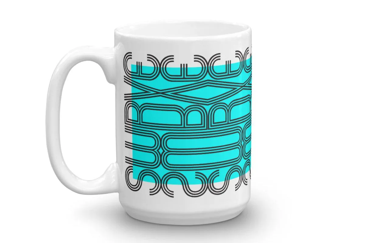 mug : MODERNE / cyan