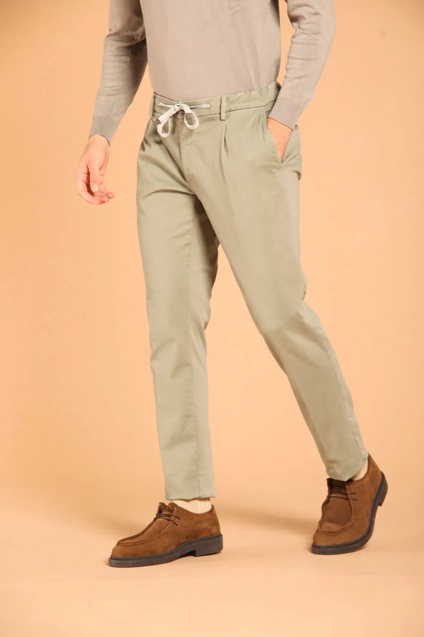 New York 1 Pinces City String in gabardina stretch regular fit