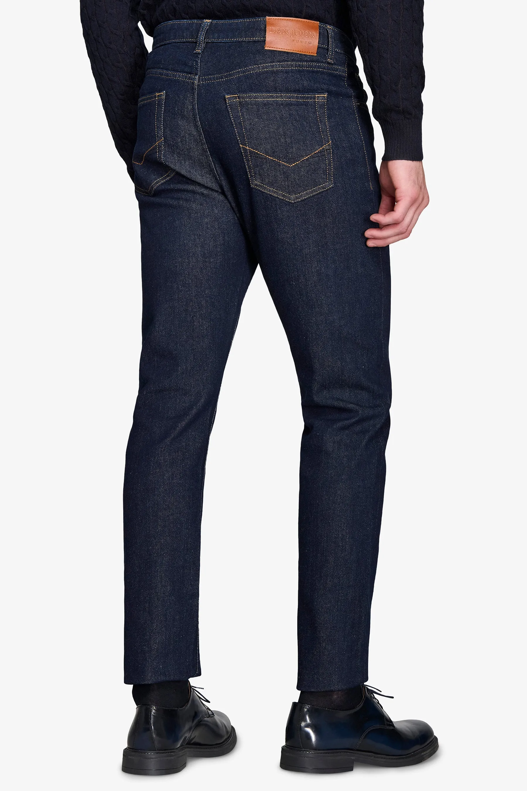 Pantalone denim blu scuro