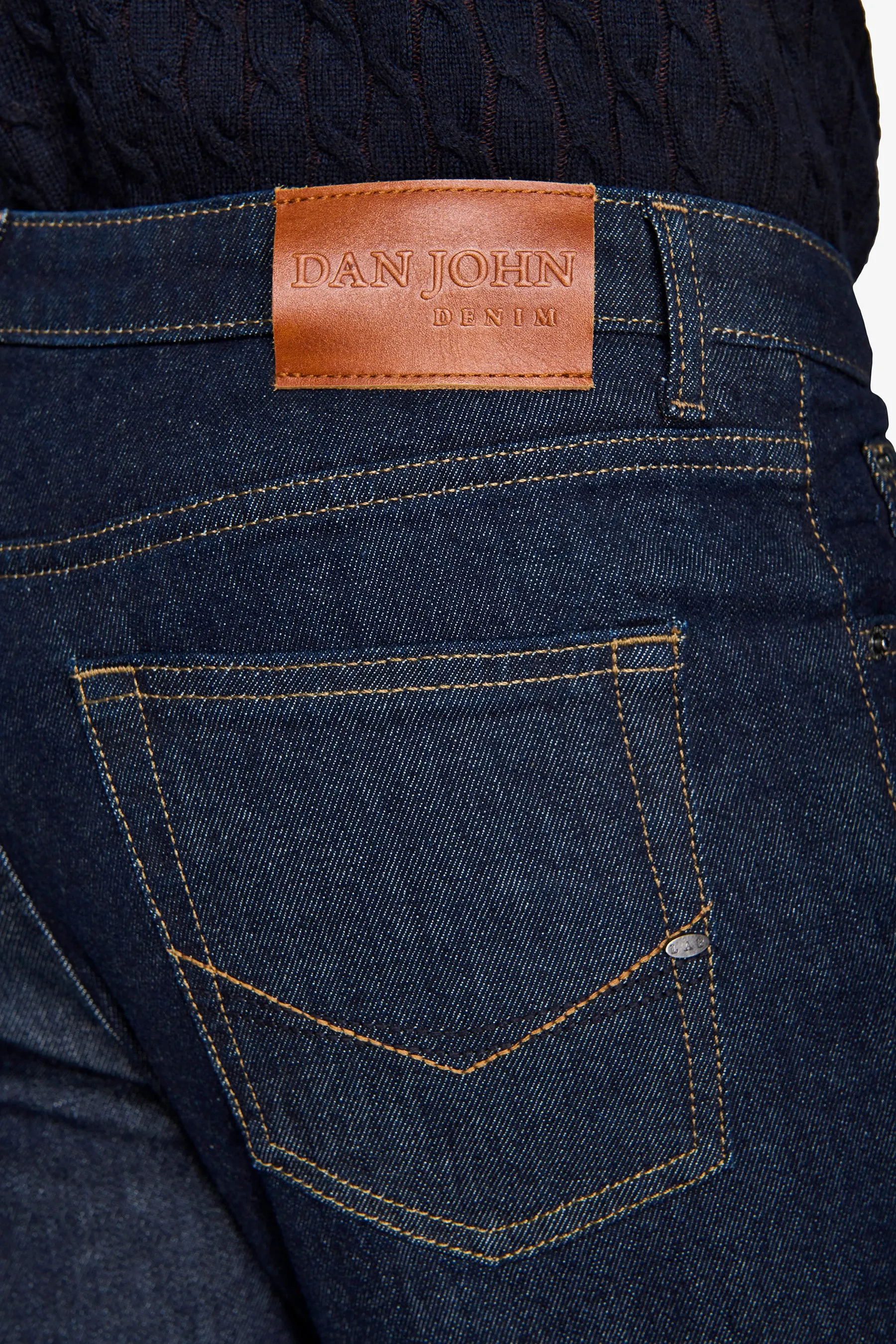 Pantalone denim blu scuro