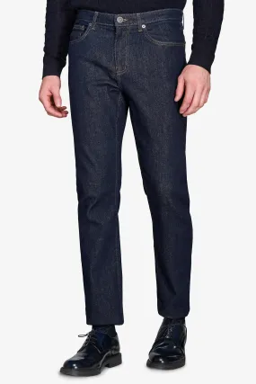 Pantalone denim blu scuro