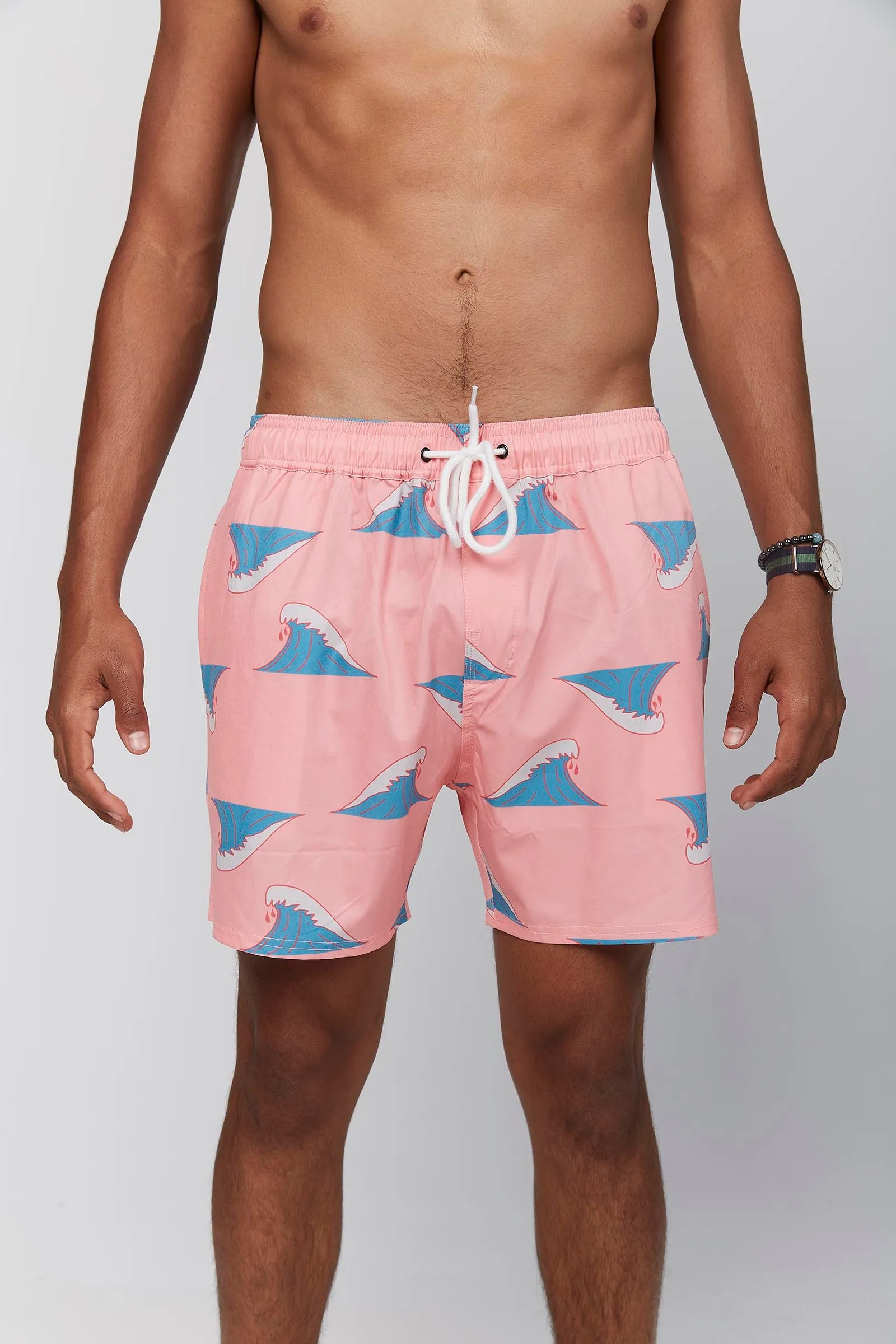 Peaks Beach Boardies Pink (100% recycled)