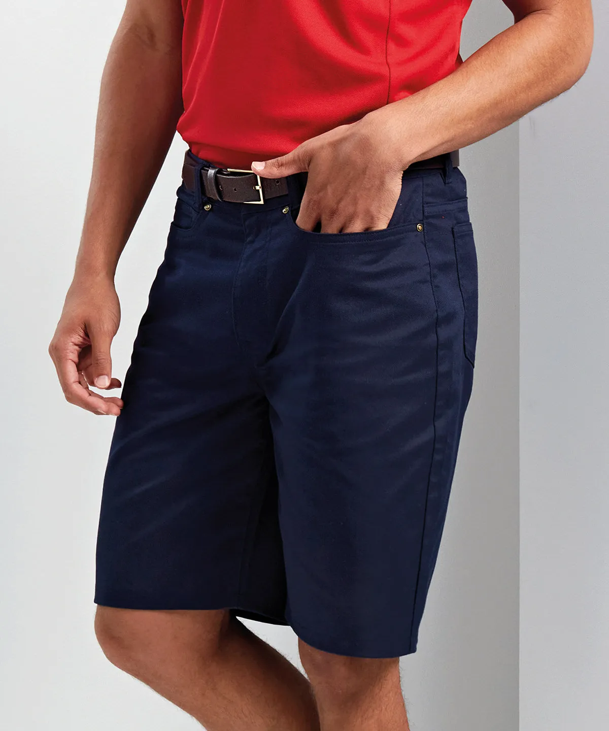 Performance chino shorts | Navy