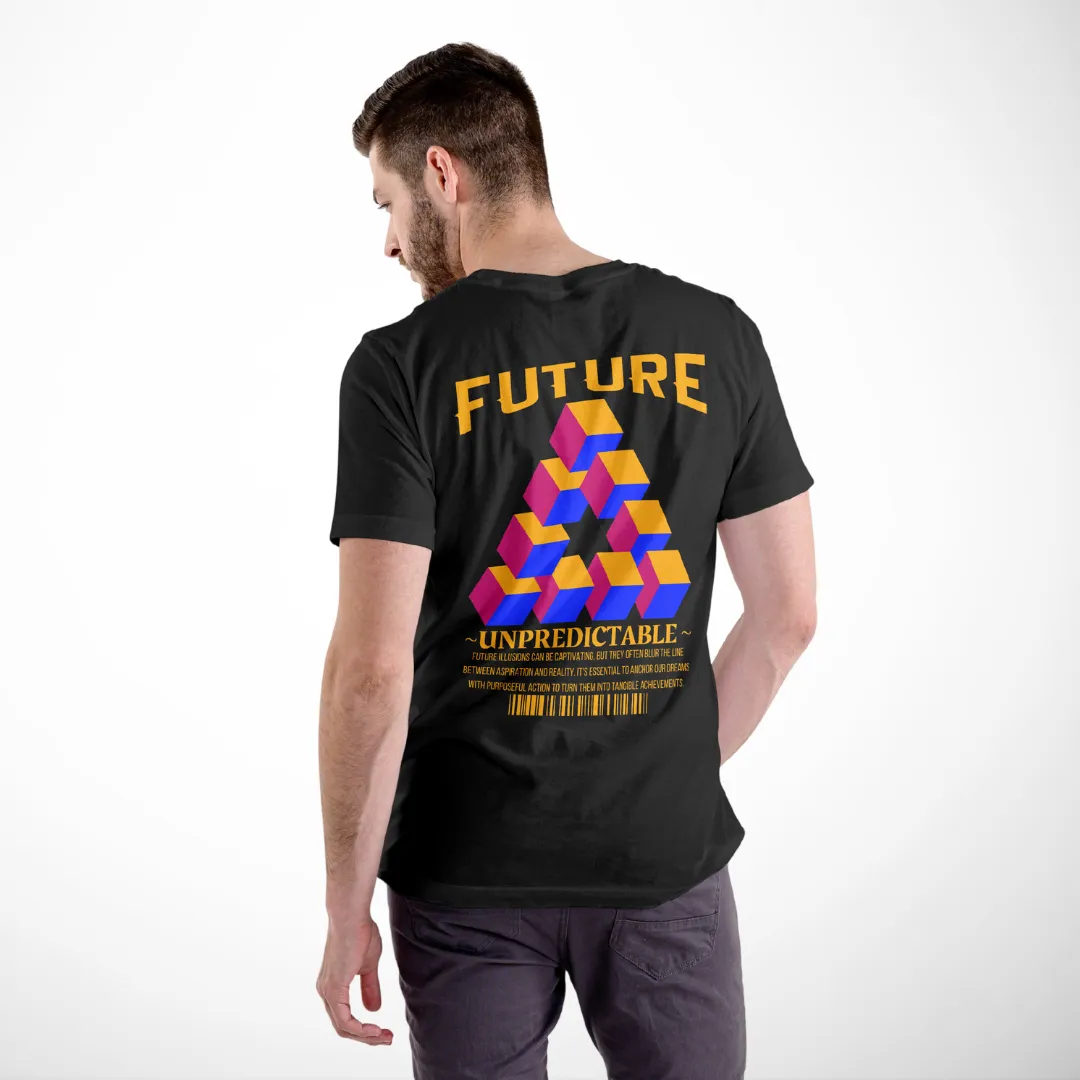 "FUTURE" Relaxed Fit Tshirt - Black