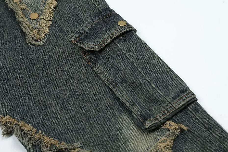 Raw Hem Star Jeans