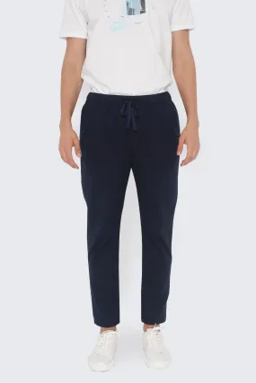 Slim Fit Woven Drawstring Trousers