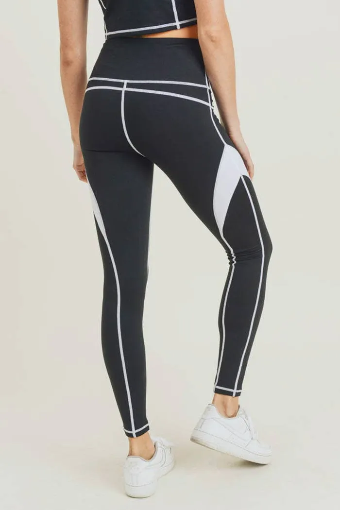 Splice Colorblock Highwaist Leggings