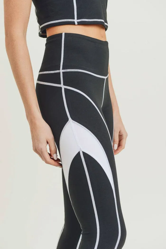 Splice Colorblock Highwaist Leggings