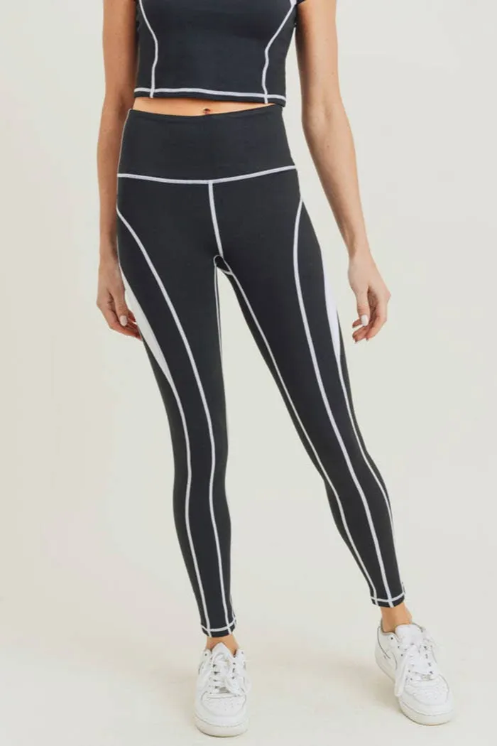 Splice Colorblock Highwaist Leggings