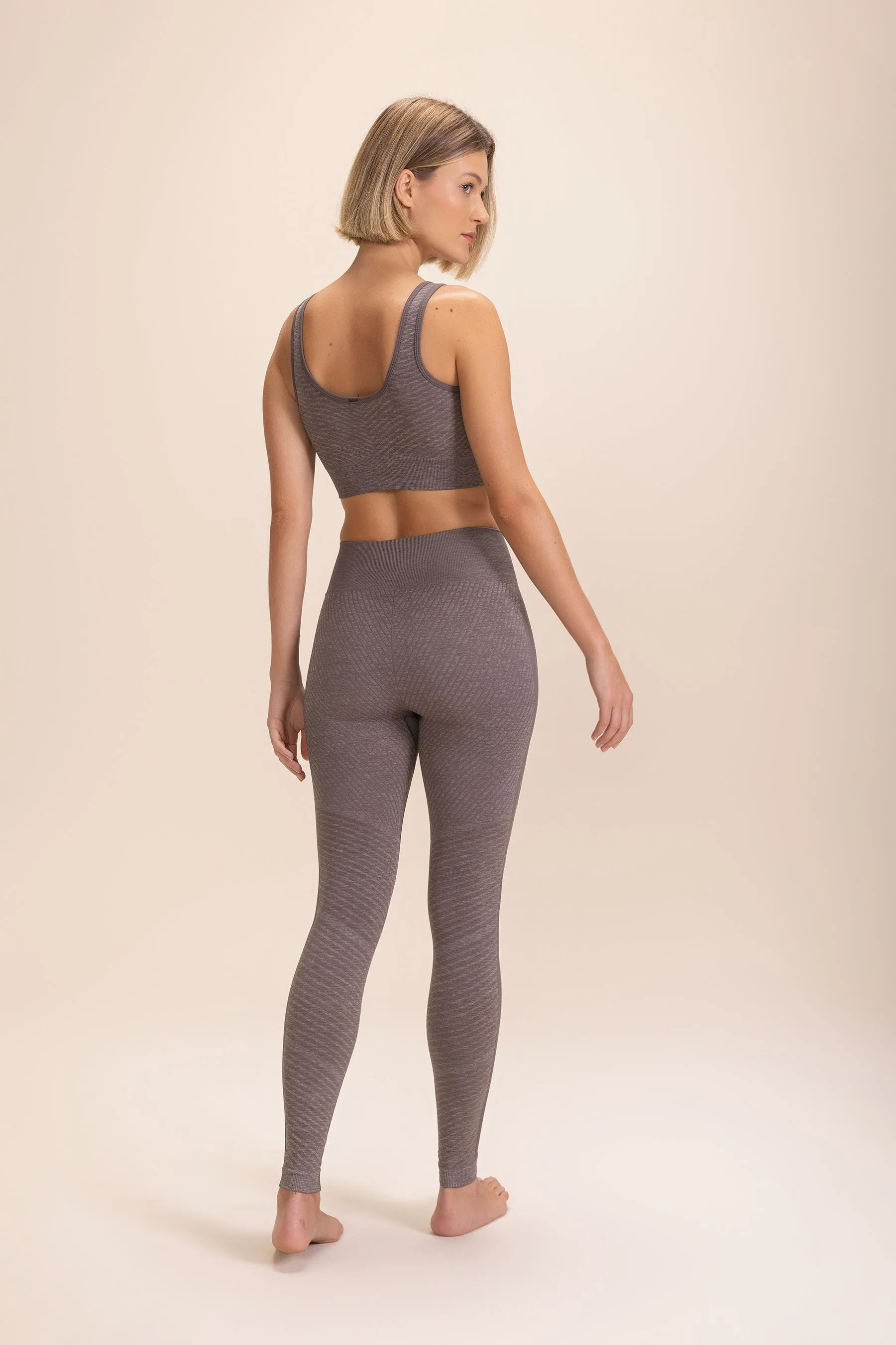 Stripe Seamless Stirrup Leggings