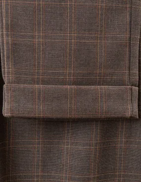 Super Stretch - Chestnut Stacked Plaid | Chino