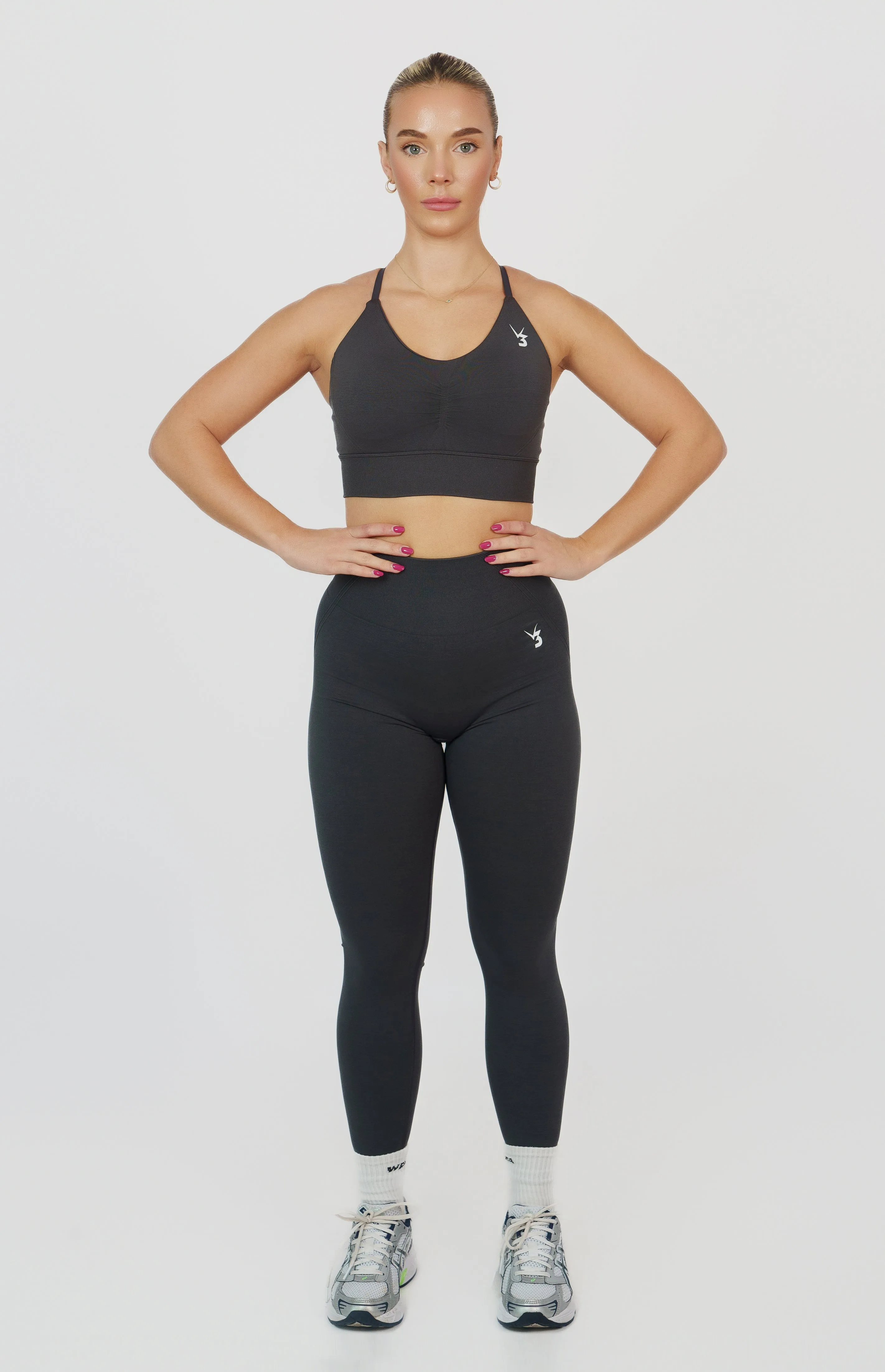 Tempo Seamless Scrunch Leggings - Slate Grey