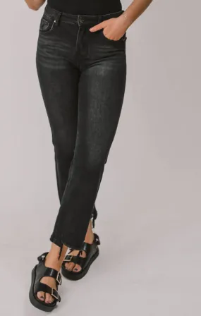 The Black High Rise Relaxed Renee Jeans