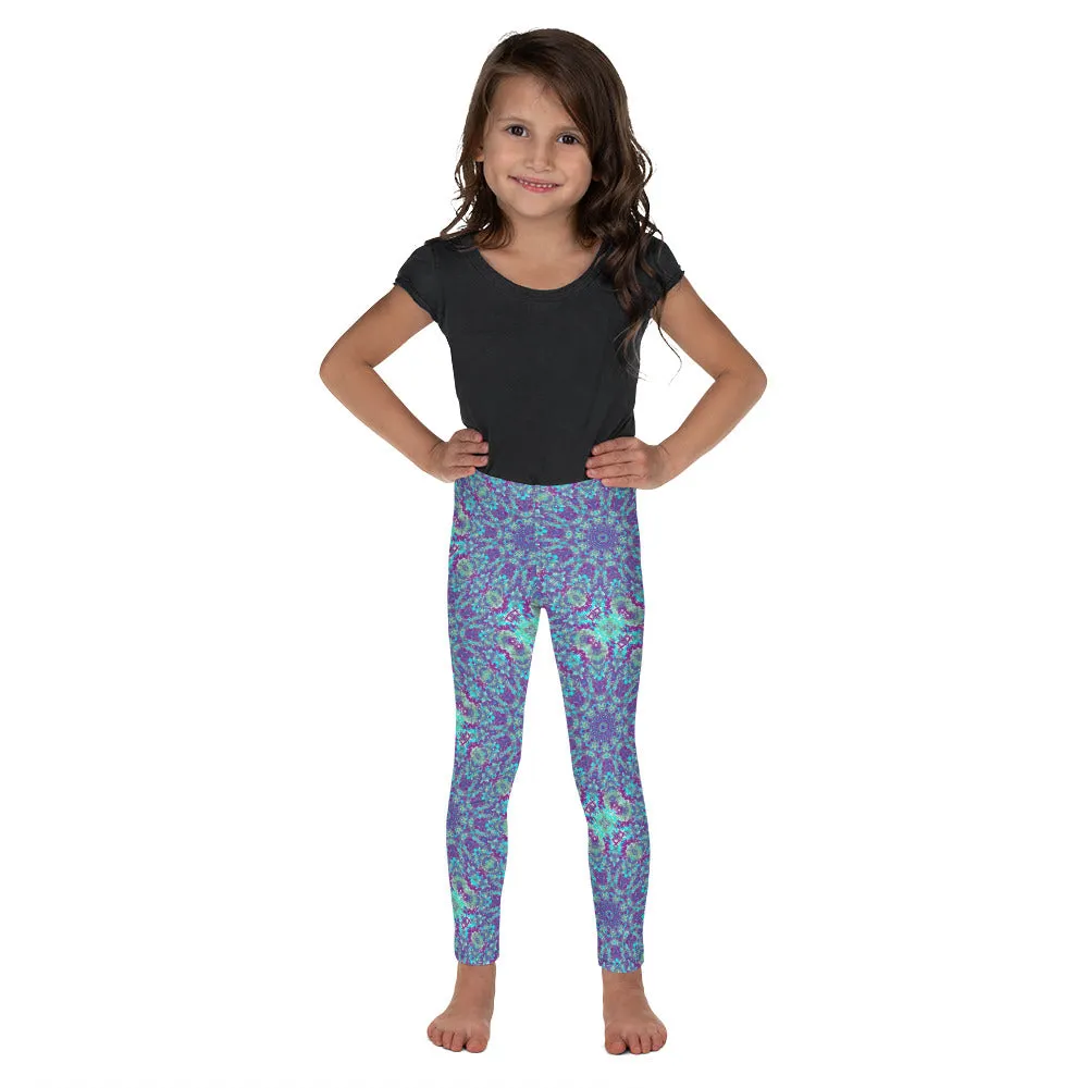 Tie Dye Mandala Kid's Leggings, Toddler, Girls and Boys Matching Family Outfits