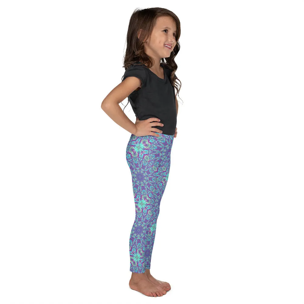 Tie Dye Mandala Kid's Leggings, Toddler, Girls and Boys Matching Family Outfits