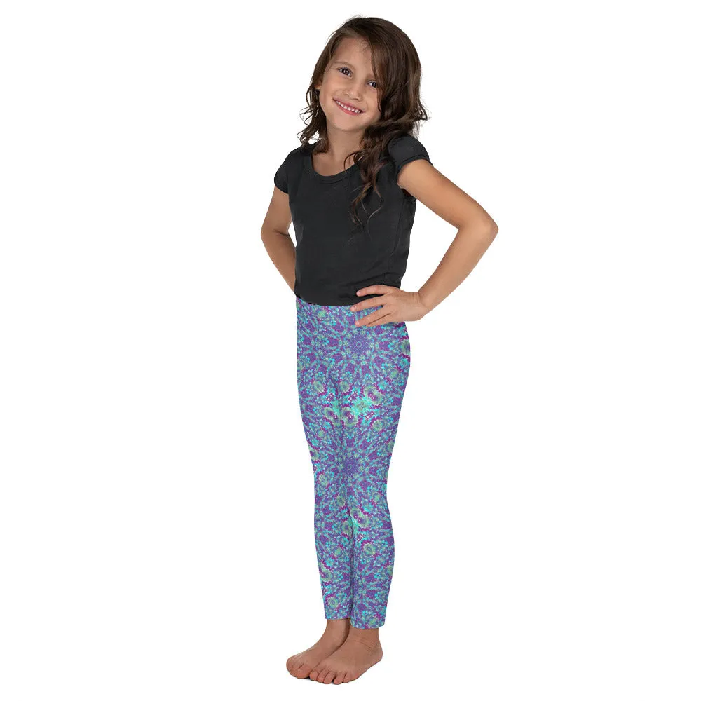 Tie Dye Mandala Kid's Leggings, Toddler, Girls and Boys Matching Family Outfits