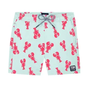 TOM & TEDDY - Boy's Shorts (Light Blue & Berry Lobster)