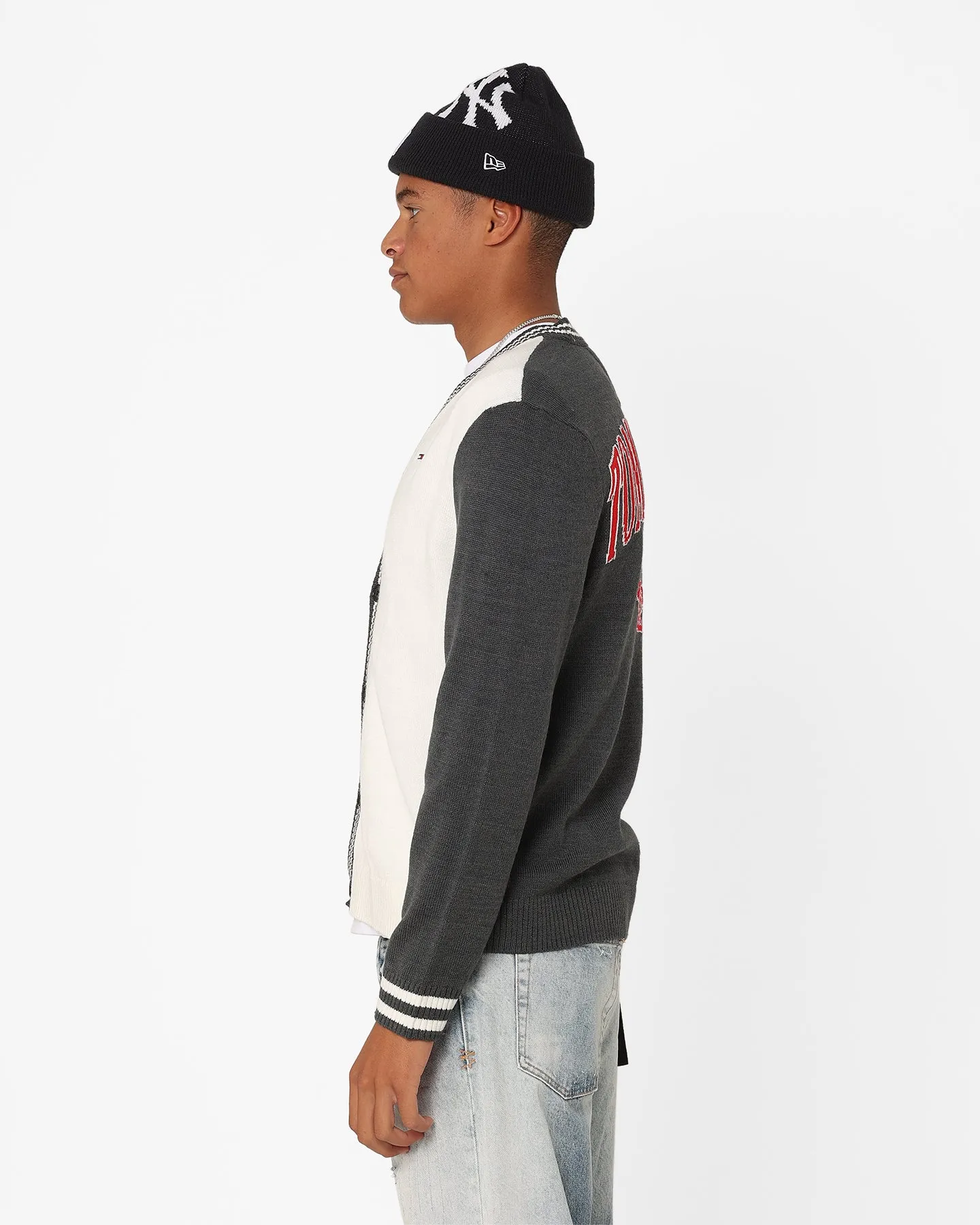 Tommy Jeans Relaxed Collegiate Cardigan Black/Multi