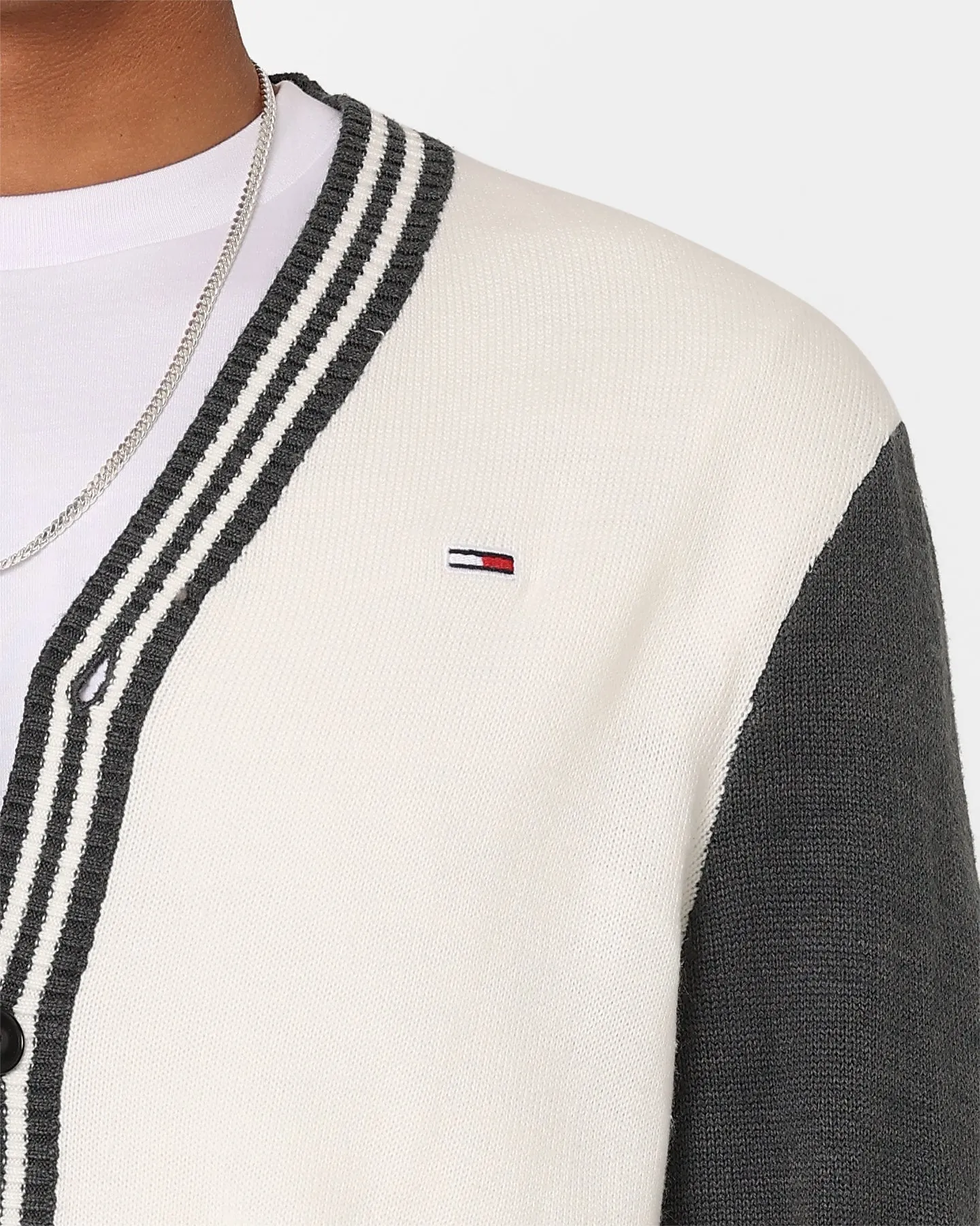 Tommy Jeans Relaxed Collegiate Cardigan Black/Multi