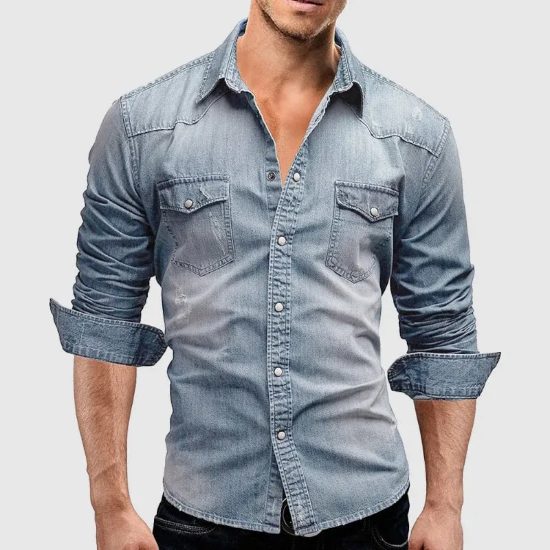 Valerio - Camicia in denim  retrò