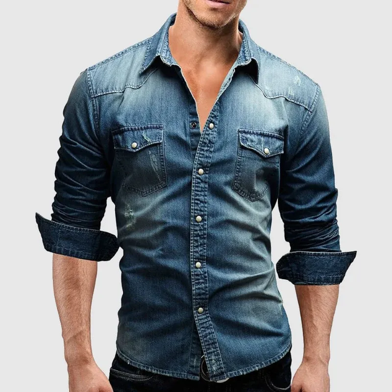 Valerio - Camicia in denim  retrò