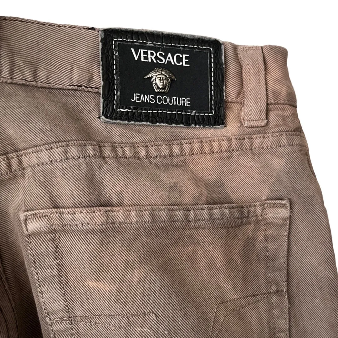 Versace Relaxed Denim Jeans in Limewash / 33" Waist