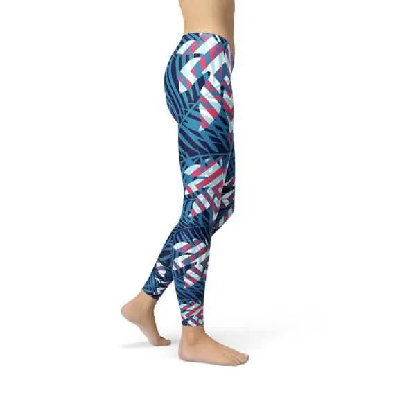 Vibrant Paradise Performance Leggings for Active Women