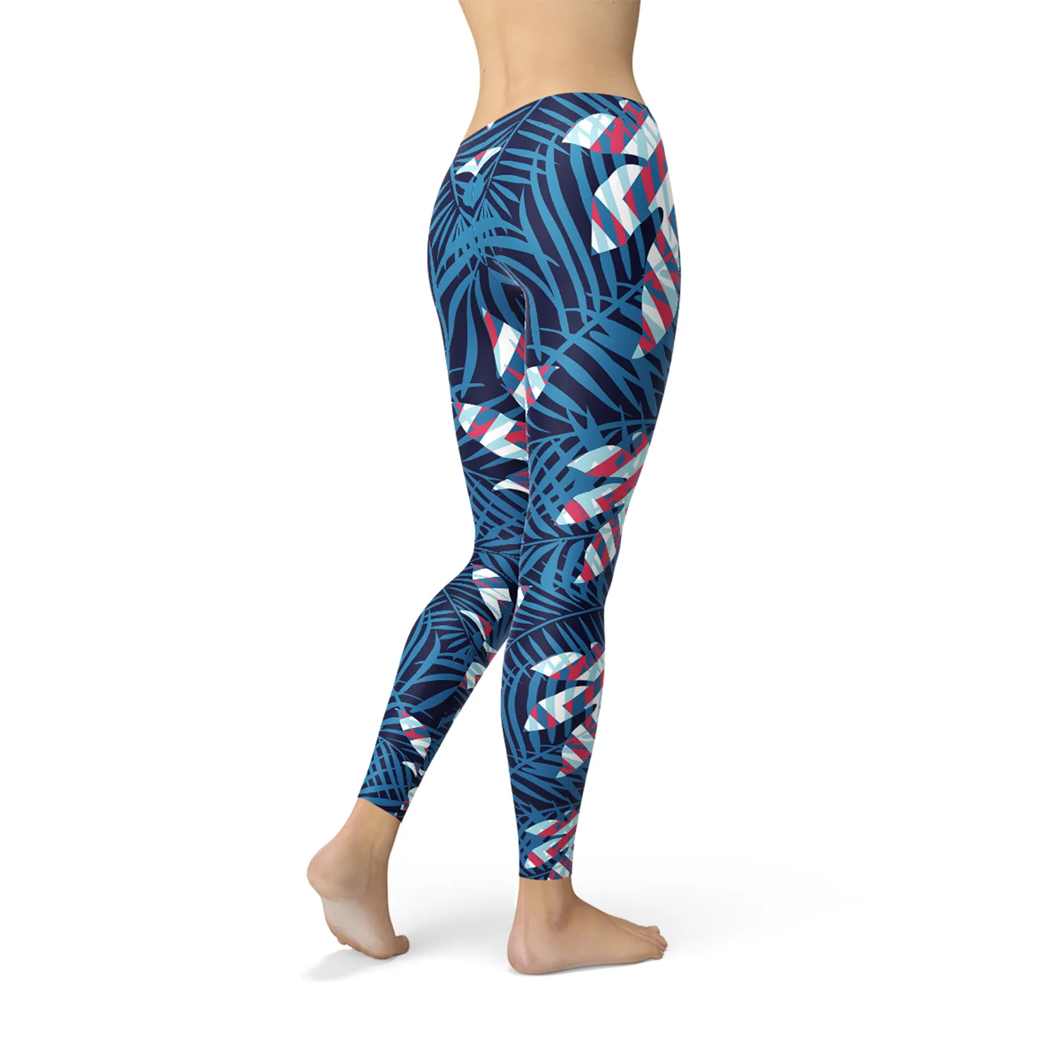 Vibrant Paradise Performance Leggings for Active Women