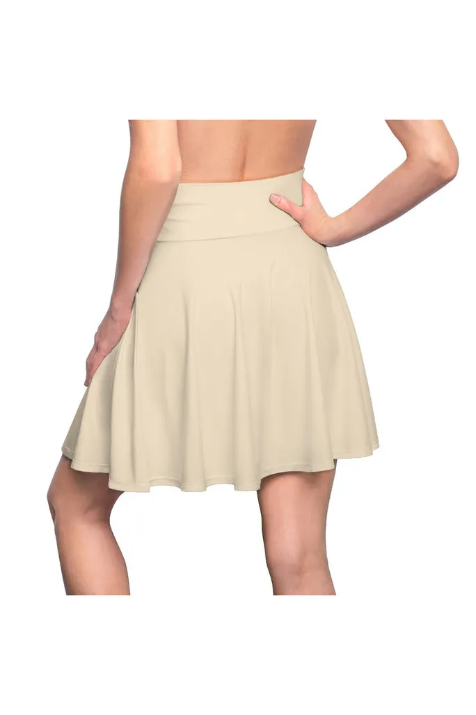 Wheat Colored Women's Skater Skirt