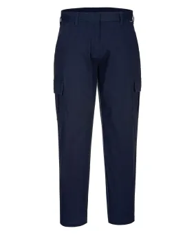 Womens stretch cargo trousers (S233) slim fit | Dark Navy