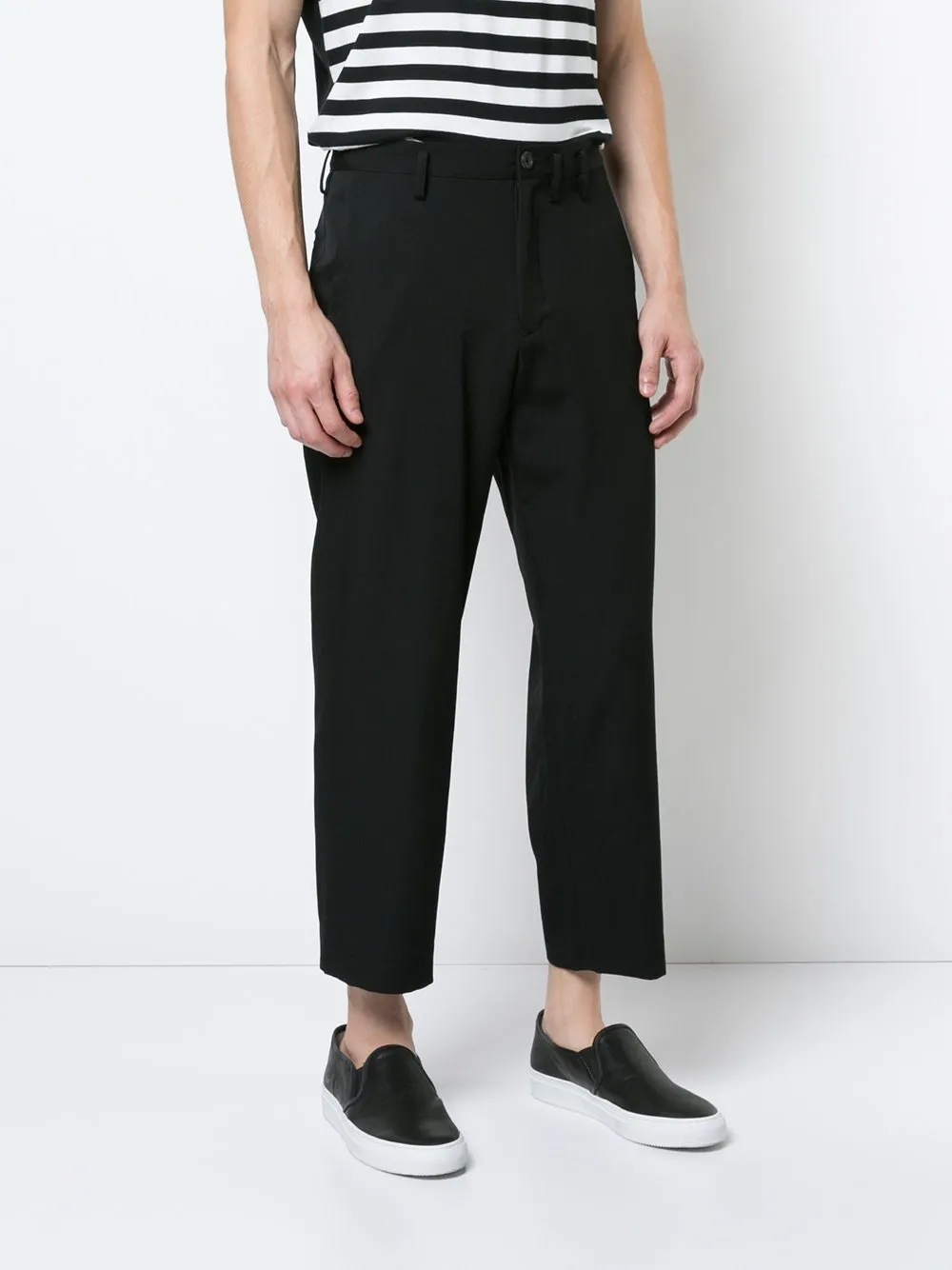 Wool Gabardine Slim Pants